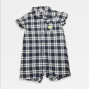 4/$20🥳 Navy Blue Short  Sleeve Romper